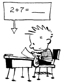 Calvin at school