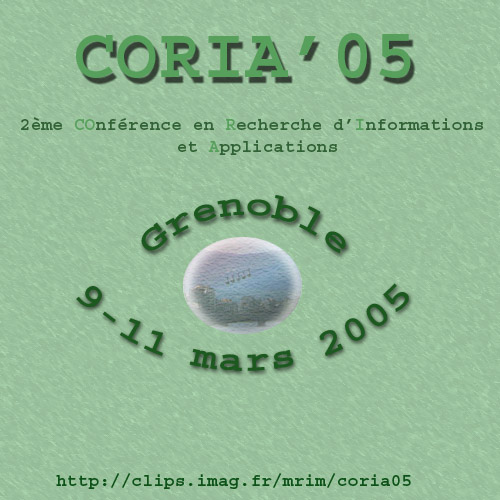 Attendre 10 secondes, ou cliquer pour accder au site CORIA'05
